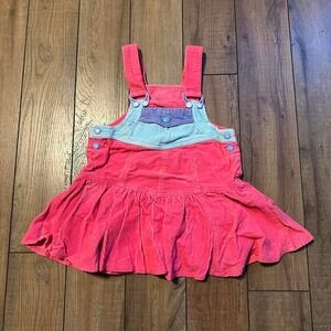 Vintage Hush Puppies Corduroy Overalls Skirt Girls‎ Size 6